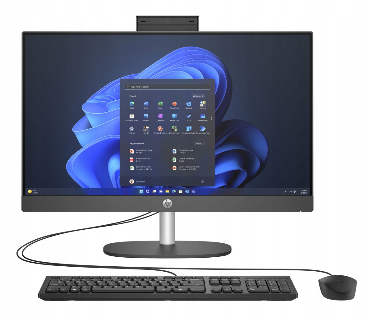Hp ProOne 240 G10, strieborná