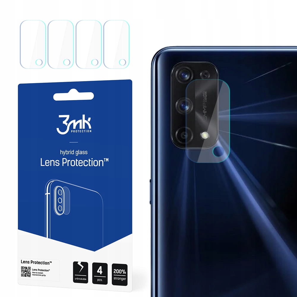 

4x Szkło hybrydowe do Realme X7 Pro 5G - 3mk Lens