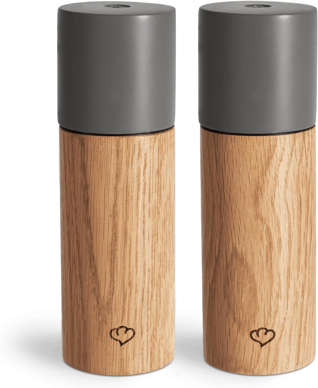 Sada Mlýnků Na Sůl A Pepř Skandinávský Design 2 Ks Dřevo Beton