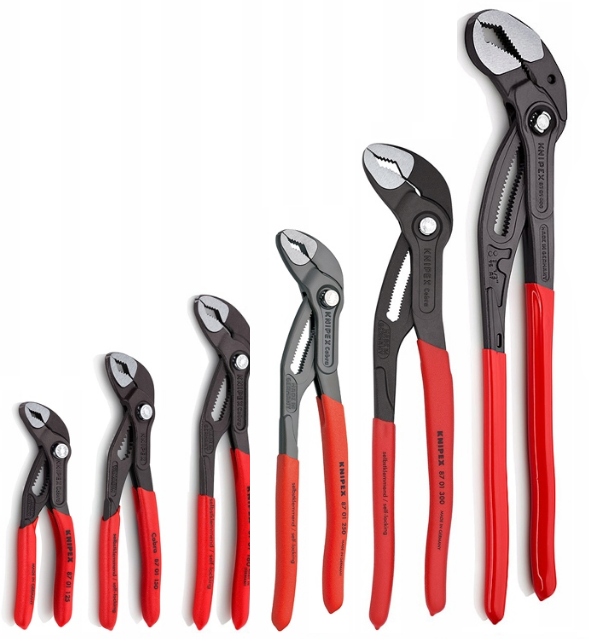 

Największy zestaw Knipex Szczypce klucz 6x Cobra