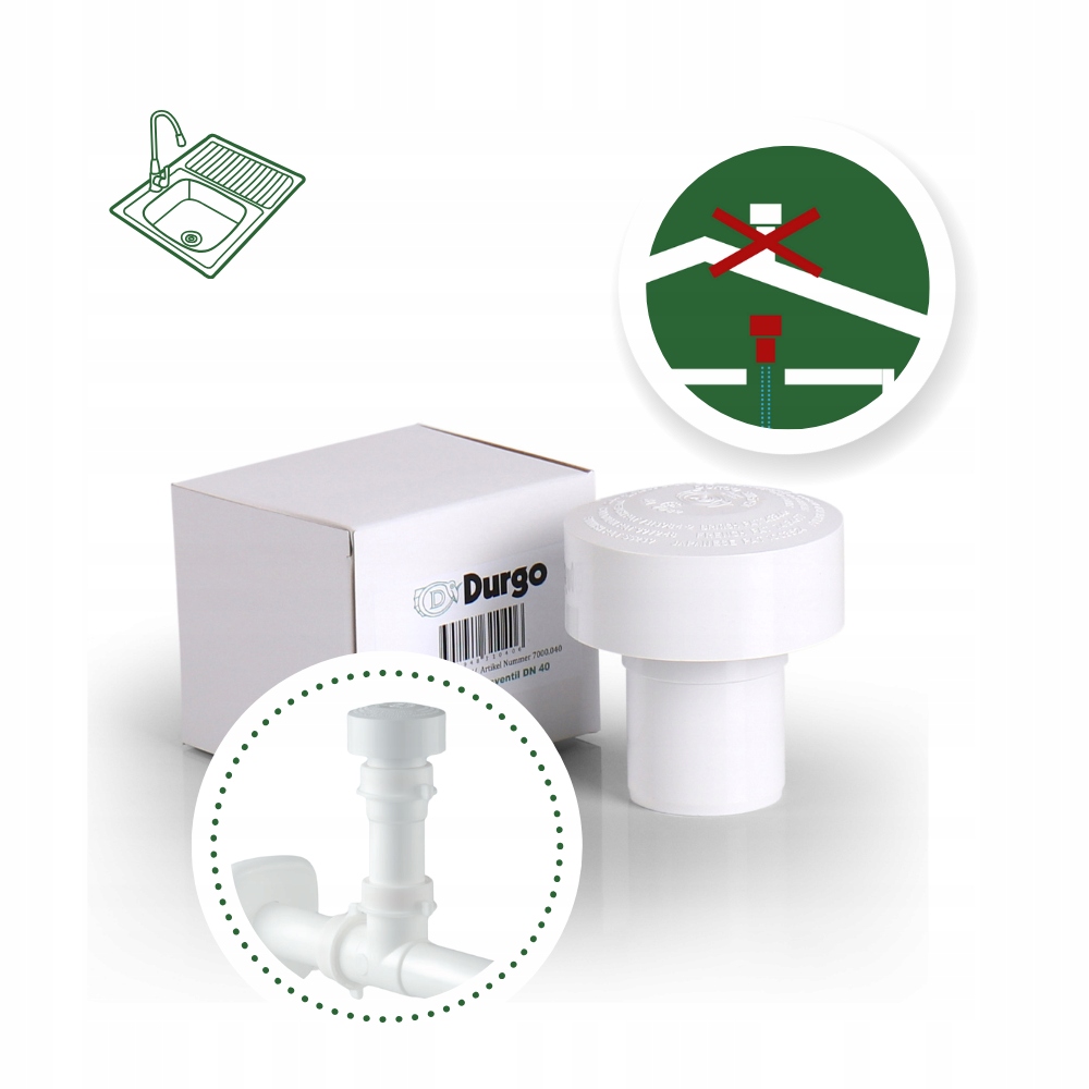 Prevzdušňovací ventil Durgo DN40, prevzdušňovač, 10 rokov záruka