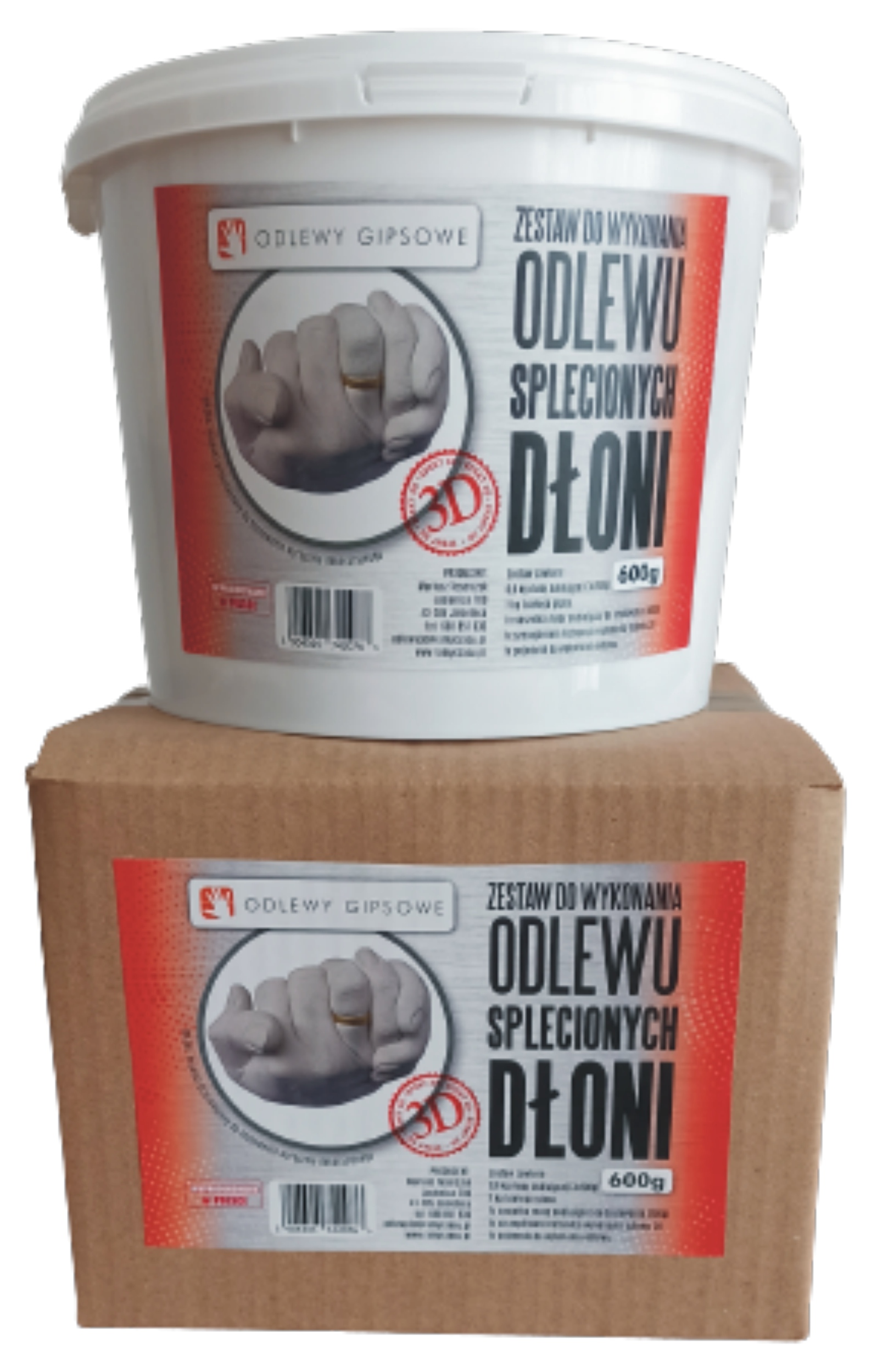 Sada Na Sádrové Odlitky Spletených Rukou