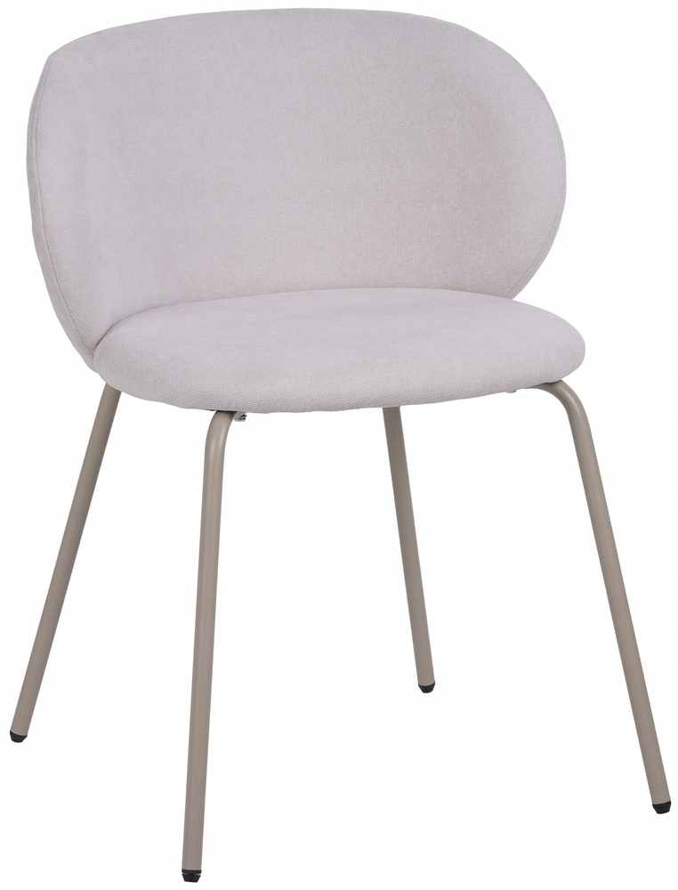 Jídelní židle Berlents s krémovým výpletem na béžových nohách