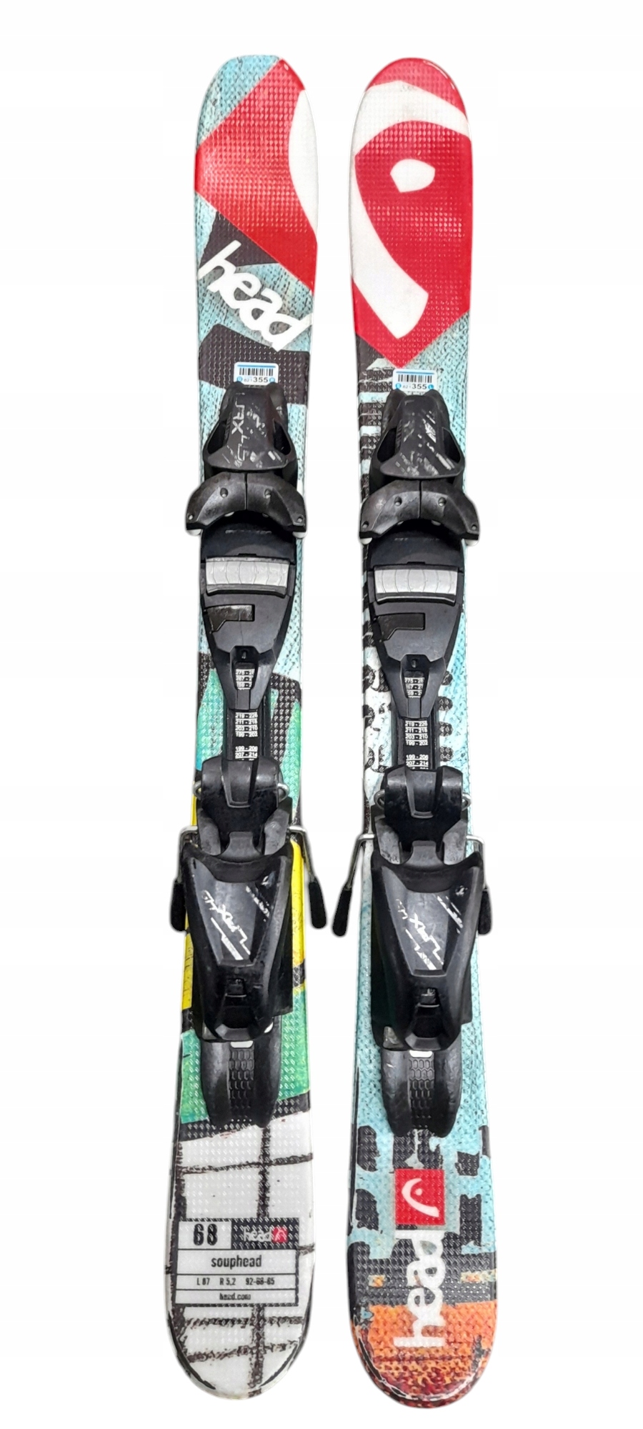 Narty freestyle HEAD 87cm z TYROLIA LRX 45 twin tip