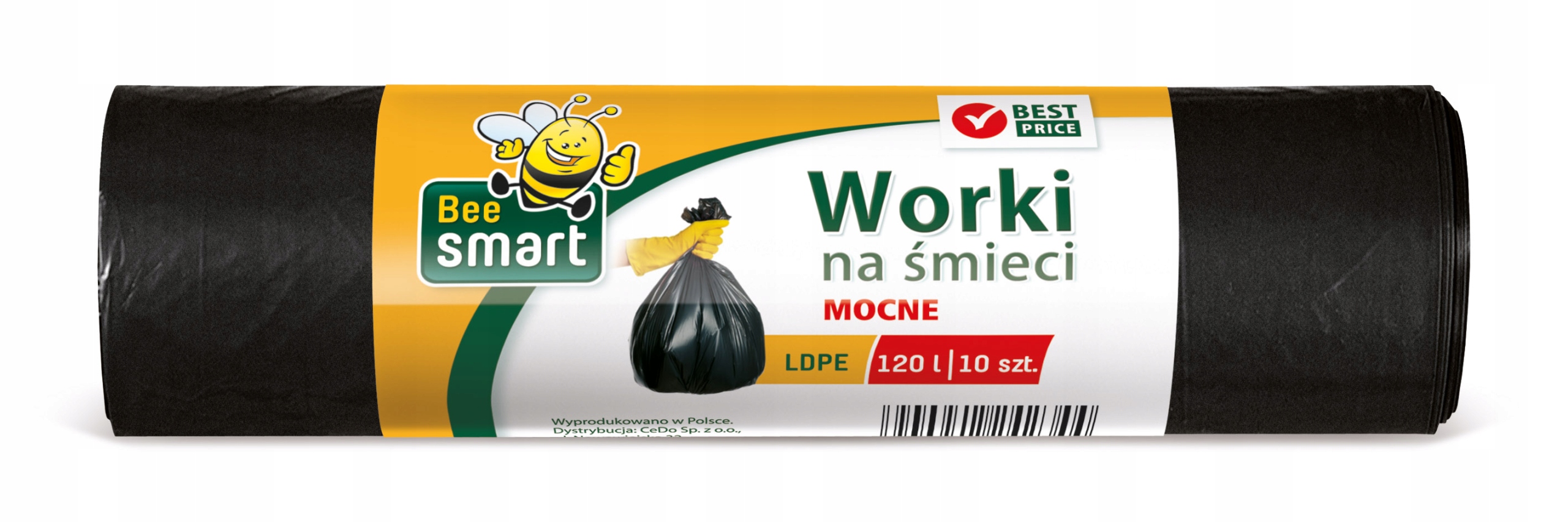 10X Bee Smart Pytle na odpadky Ldpe 120 l a 10 Ks černé