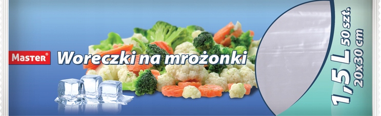 

Woreczki Foliowe Na Mrożonki 1,5l 20X30 50 Sztuk