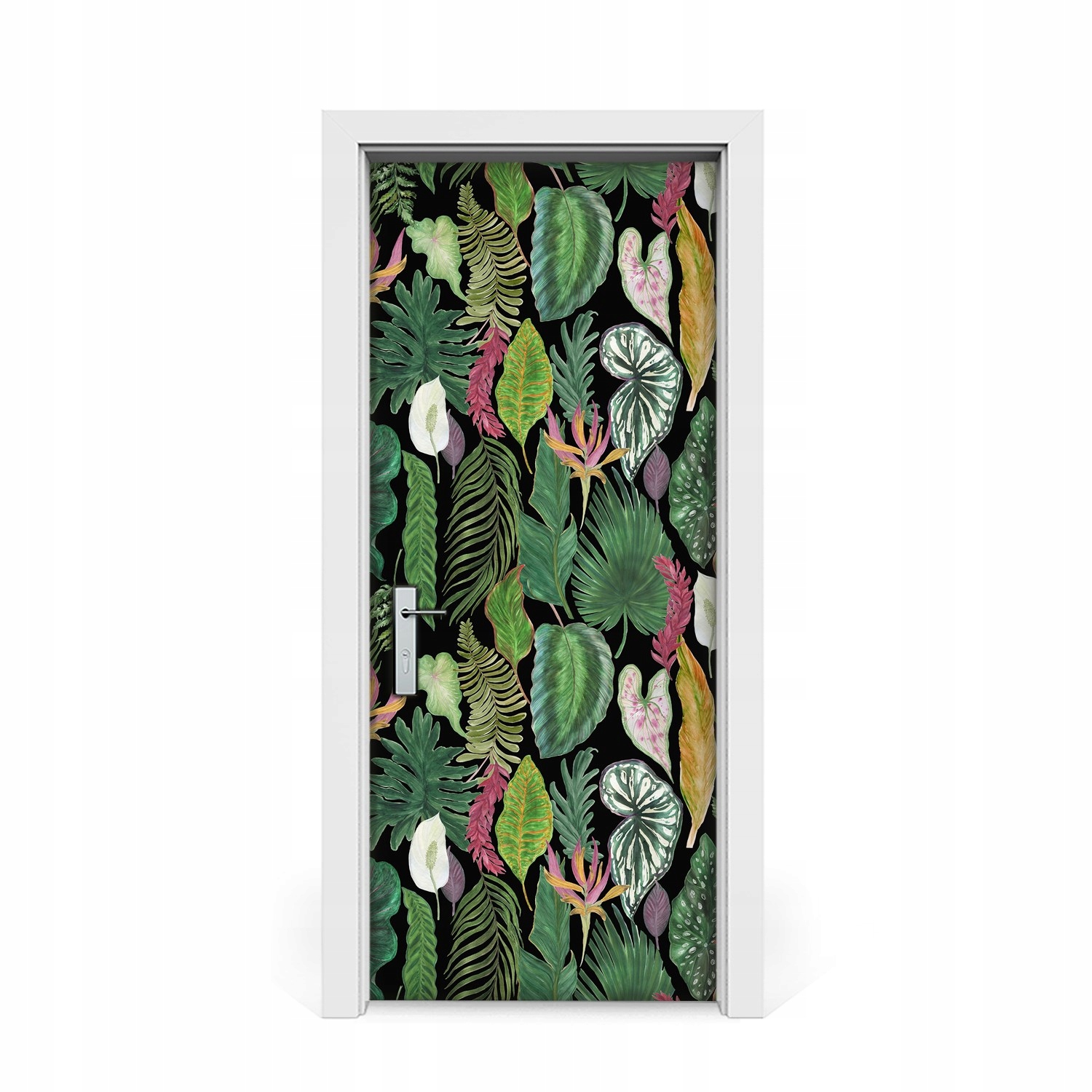 

Samoprzylepna fototapeta drzwi Tropikalne liście