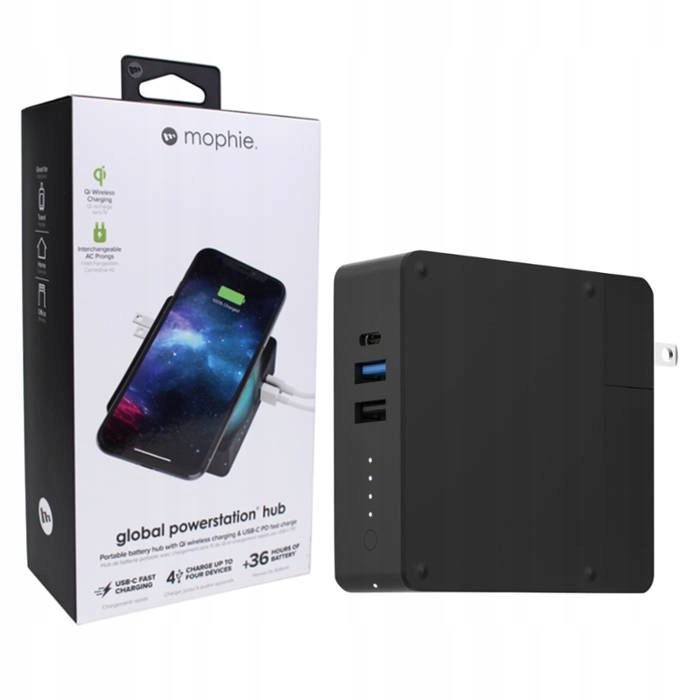 Síťová Nabíječka 18W Indukční Powerbanka 6000 mAh Mophie Usb-a Usb-c