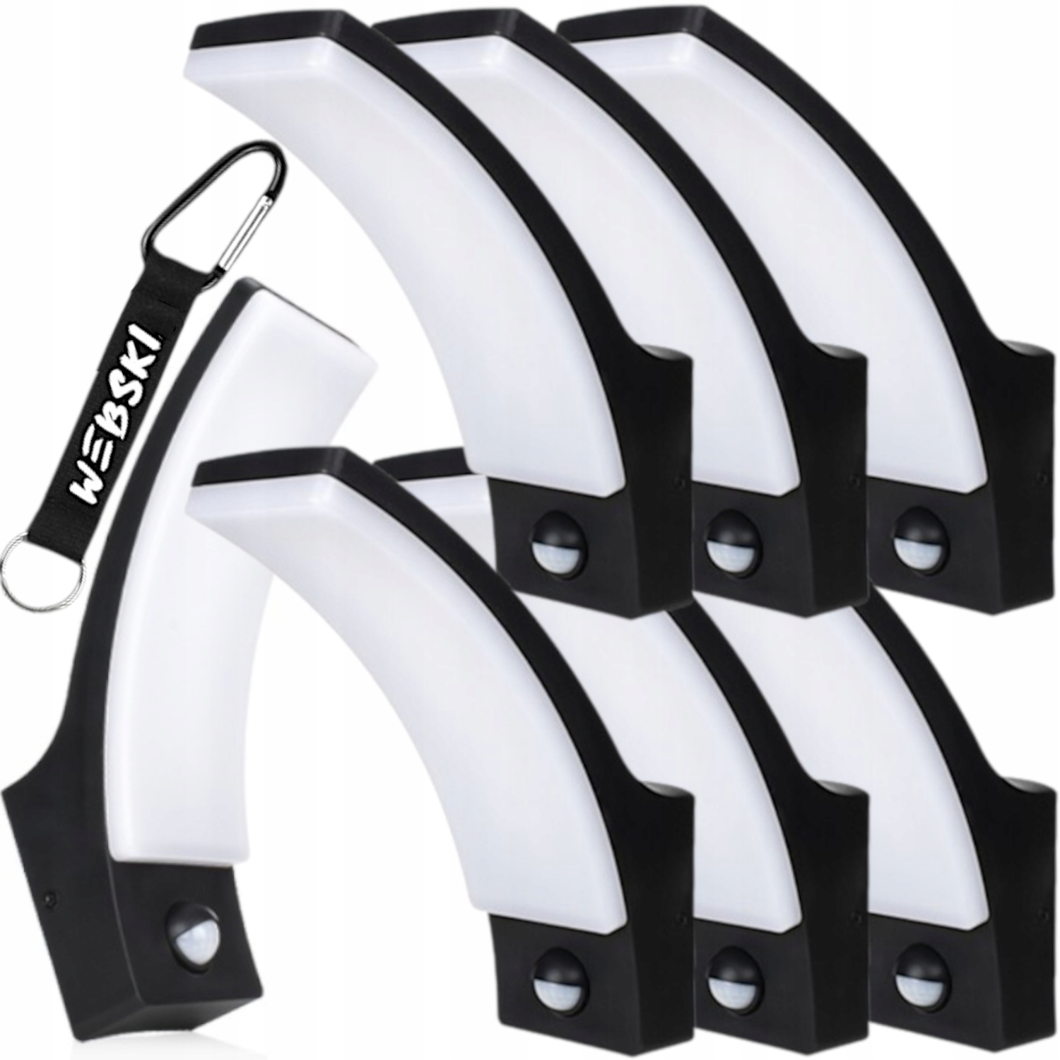 7 x nástěnné svítidlo Vodotěsné Led IP65 Fasádní světlo Snímač pohybu soumraku