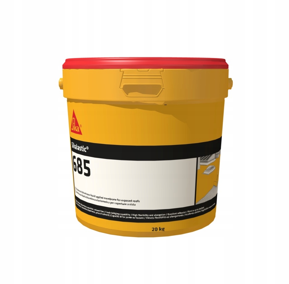Sika Sikalastic-685, Płynna membrana bitumiczna odporna na Uv, 20 kg