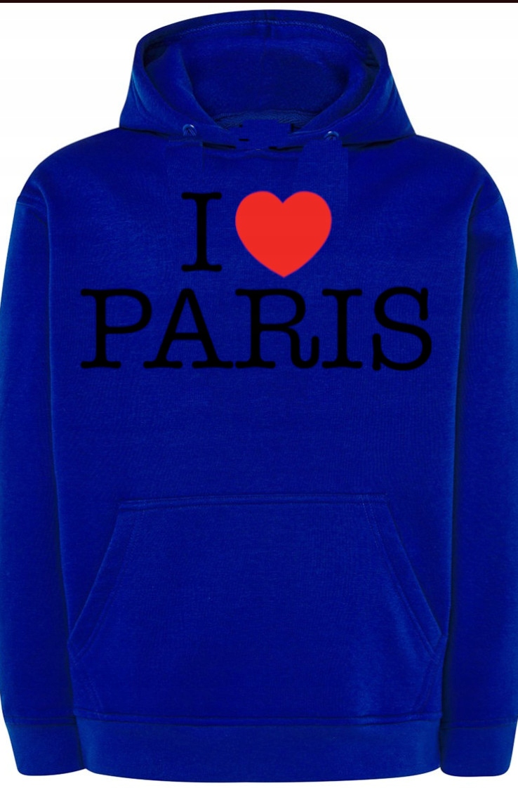I Love Paris Miluji Paříž Pánská Mikina vel. L