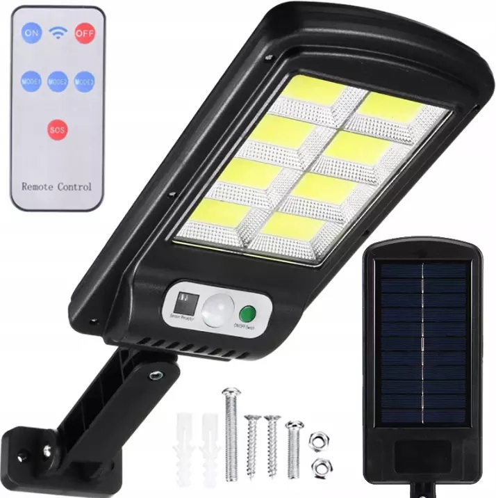 

Lampa Solarna Z Czujnikiem Zmierzchu Ruchu Pilot