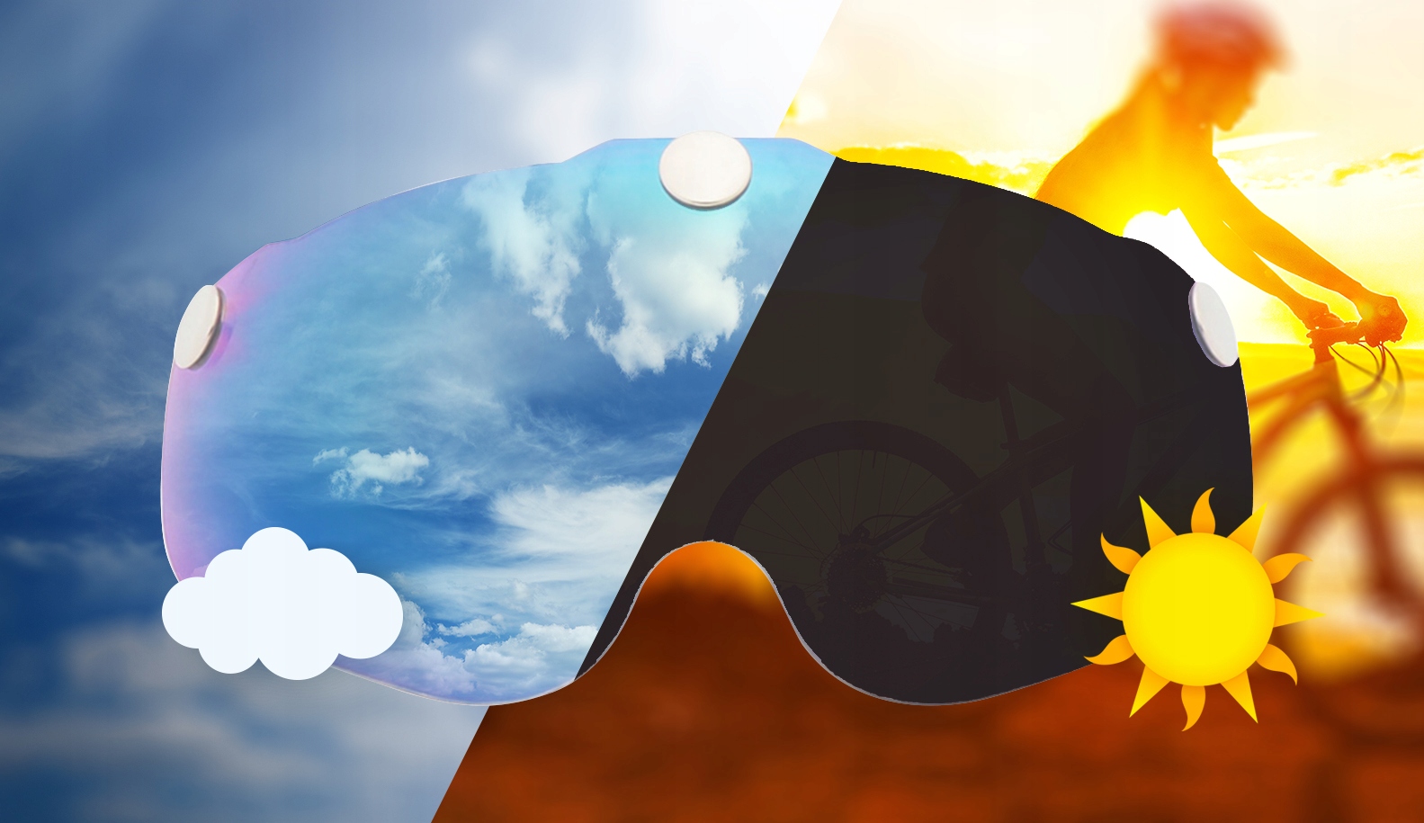 Kask rowerowy z szybą HT19 - madani Typ kasku MTB