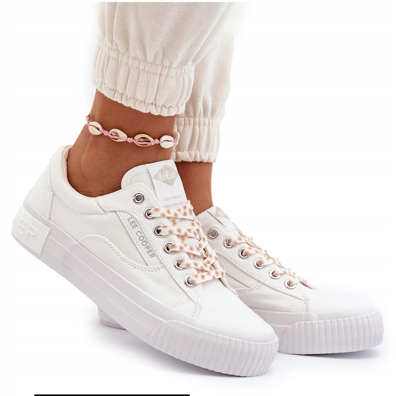 Dámské Látkové Tenisky Lee Cooper LCW-24-31-2170 Bílé 41