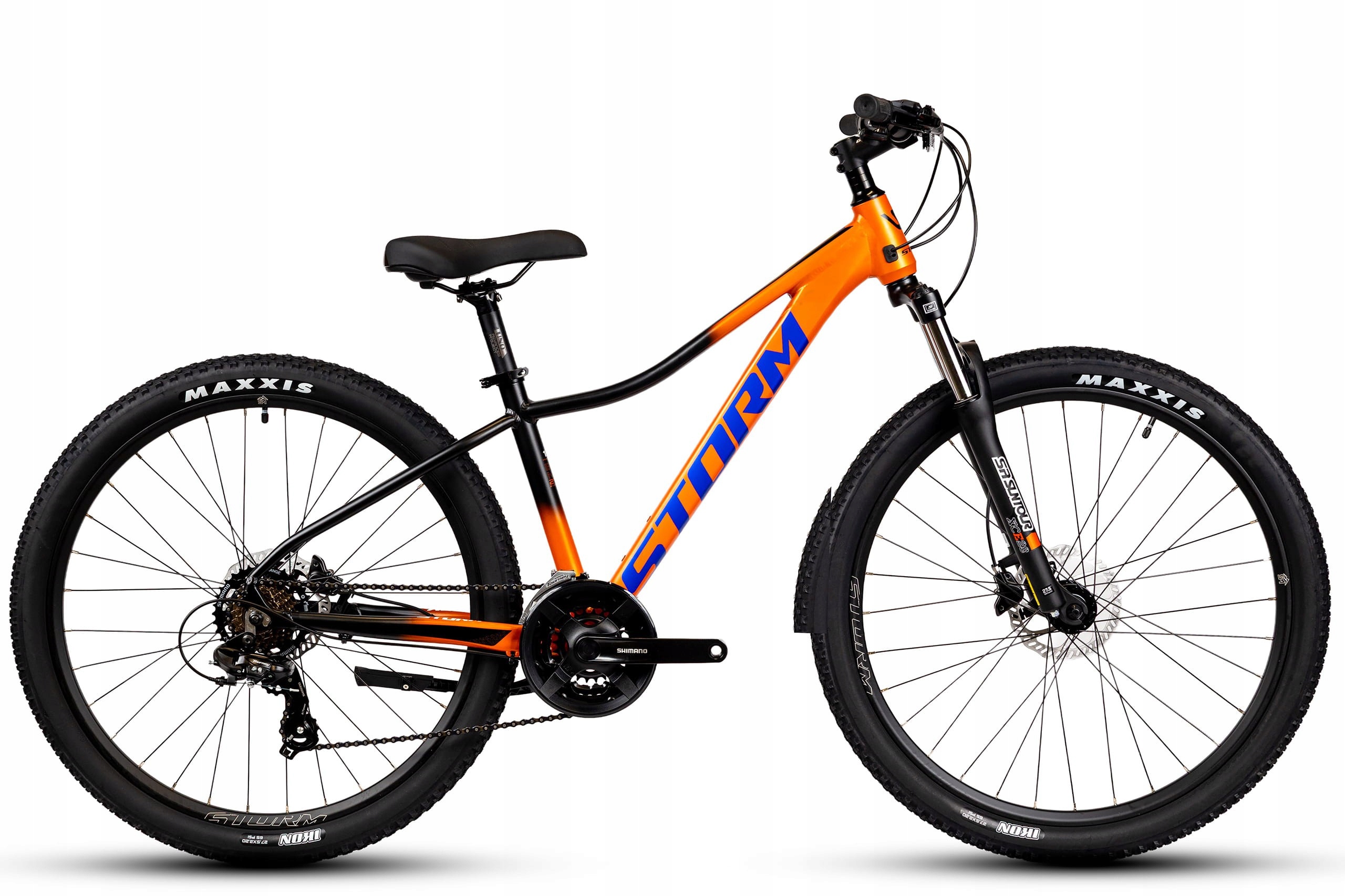 Rower 27,5 Storm Mtb Shark 2.0 M TX300 3X7 2HD 13 Pomarańczowo-czarny