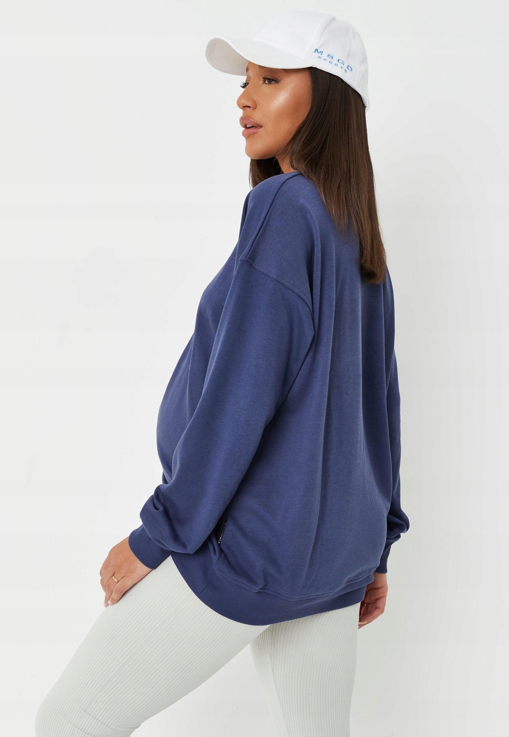 2J 06 MISSGUIDED BLUZA DRESOWA CIĄŻOWA 46 Kolor niebieski