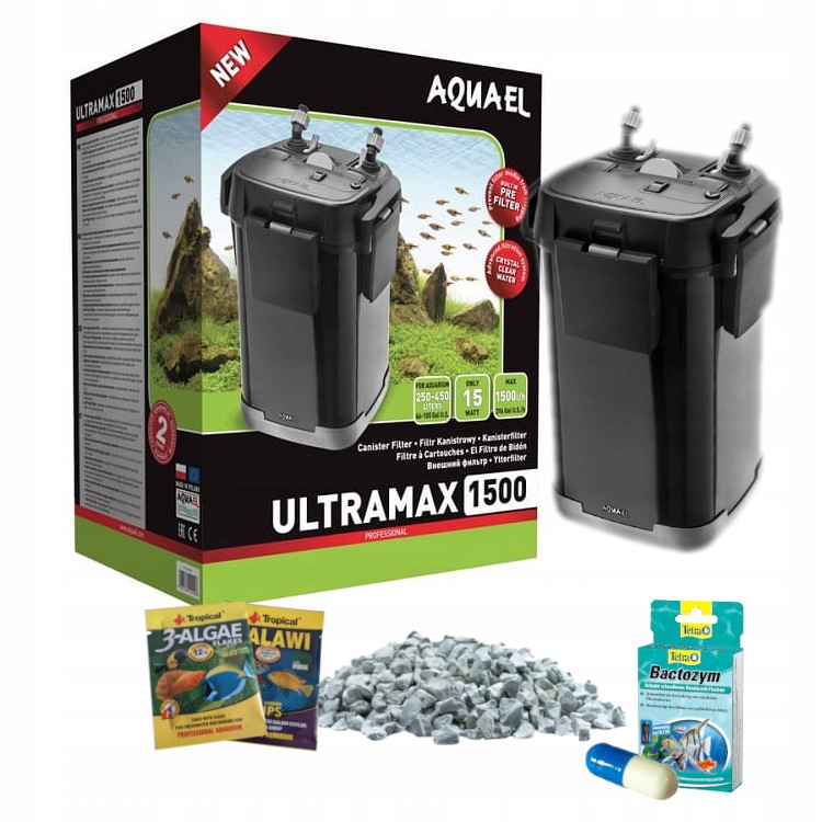 

Aquael Ultramax 1500 Filtr Do Akwarium 450L