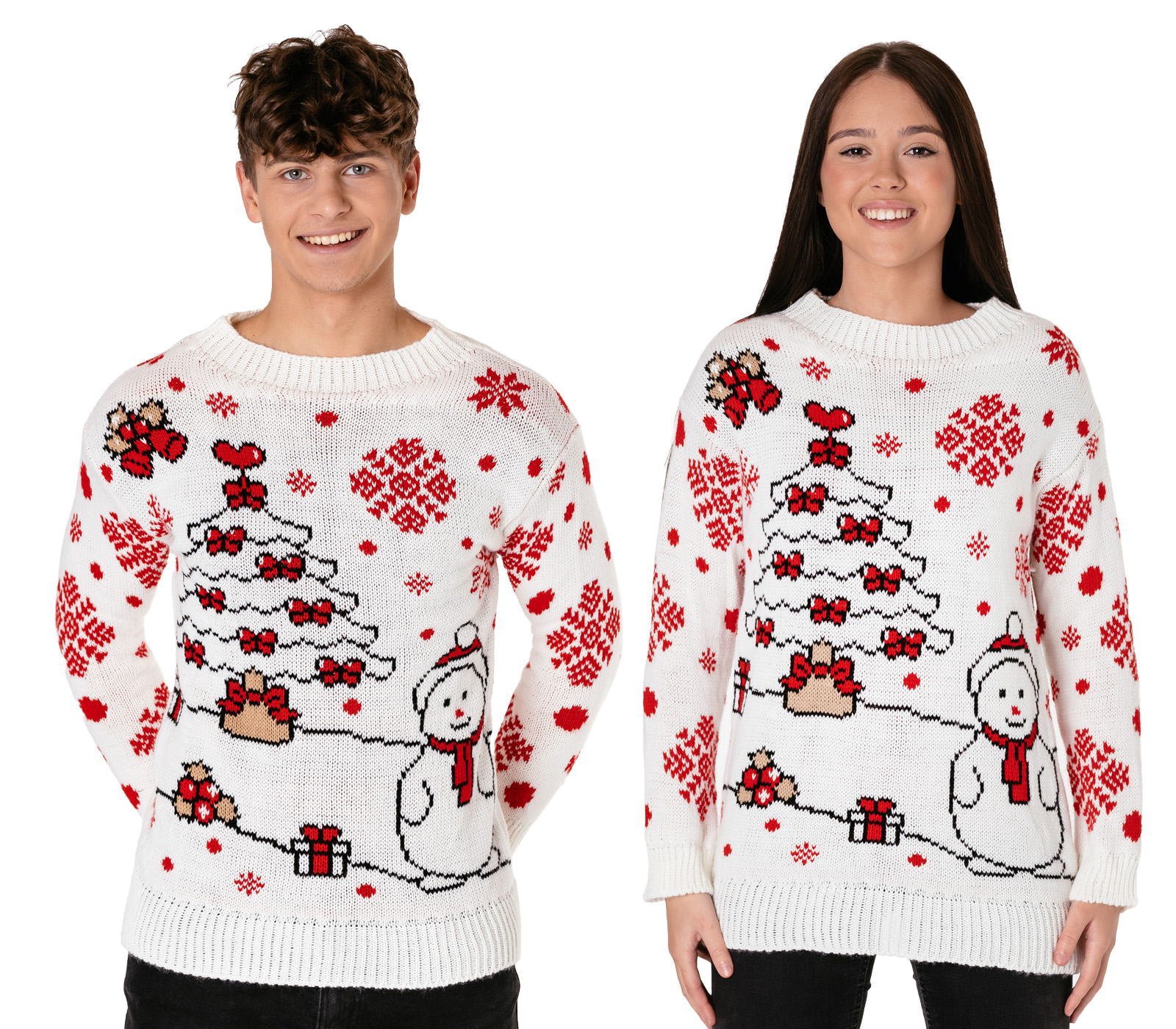Dva vánoční svetry na Vánoce pro páry a rodiny Dárek Unisex 956/06