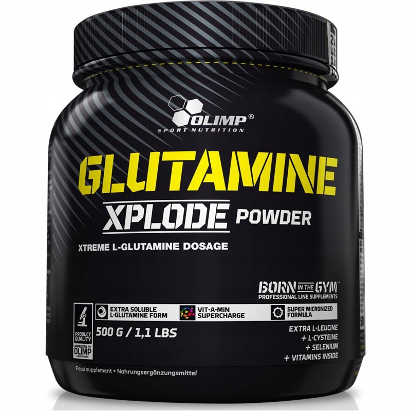 Olimp Glutamine Xplode Powder 500g Odolnost Regenerace Nárůst Svalů