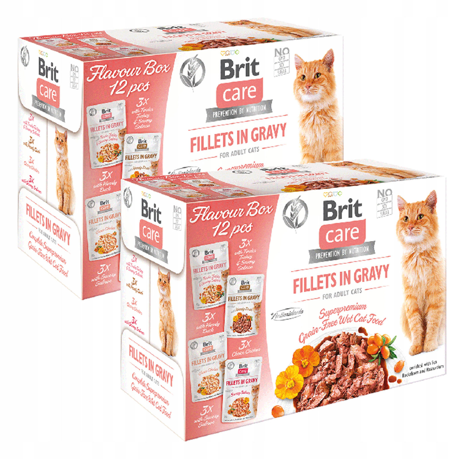 Levně Brit Care Box Pouch krmivo pro kočky pro kočky mix chutí 24 x 85 g