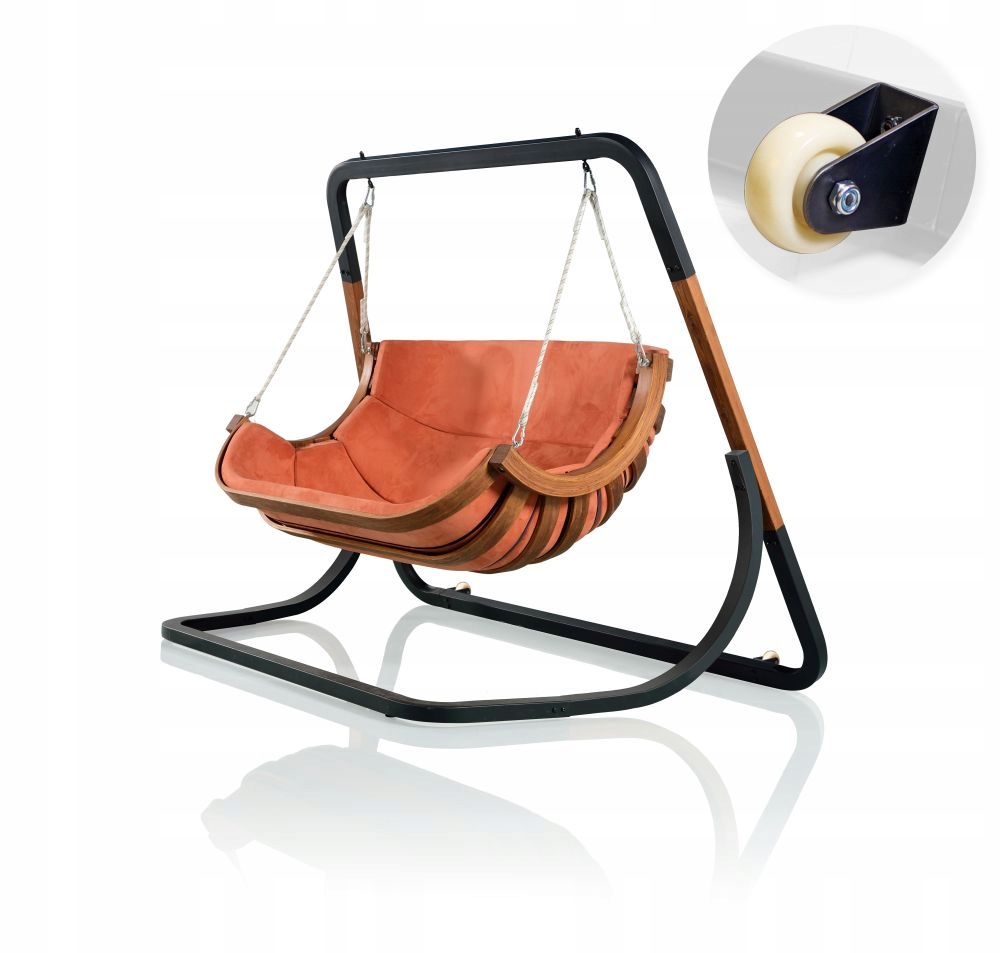 

Fotel Wiszący Dwuosobowy Alpha Terracotta Kółka