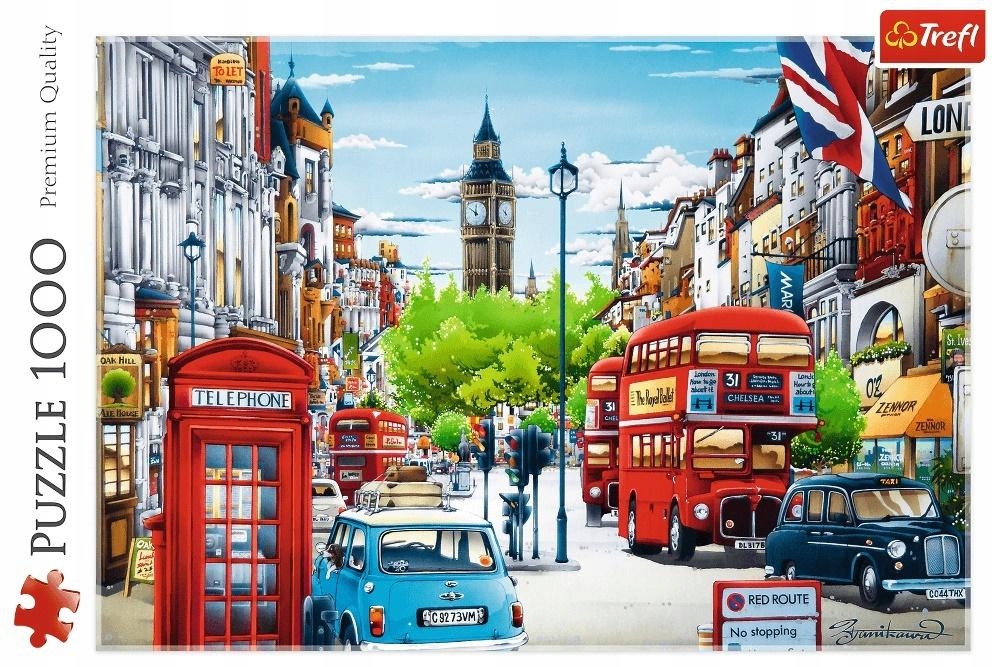 Puzzle 1000 Ulica Londynu TREFL 10557
