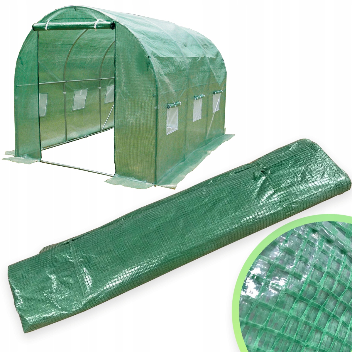 

Folia poszycie na tunel 4iQ 2x3,5m Zielone