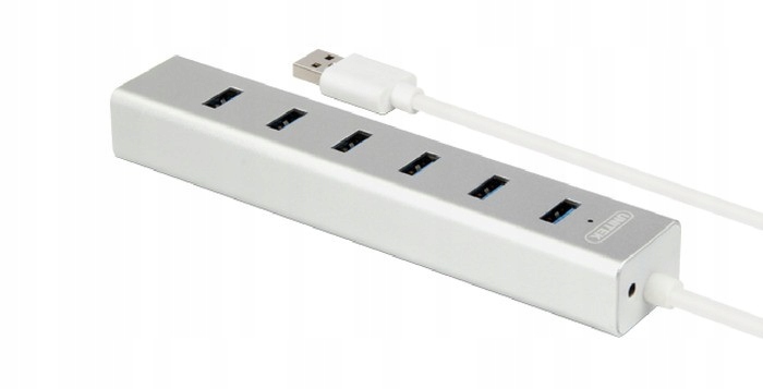 Unitek Hub 7 x USB3.0 Aluminium z zasilaczem; Y-3090
