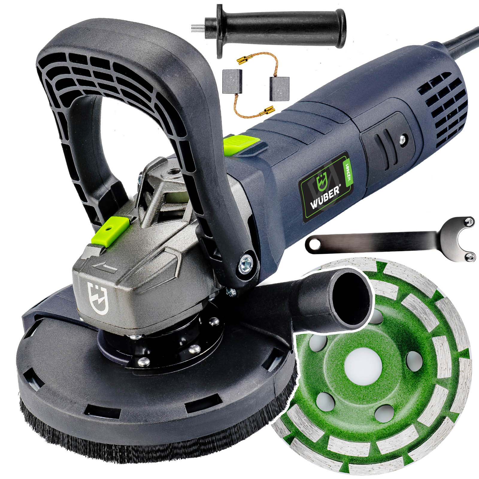 Szlifierka Frezarka Do Betonu 1400W +tarcza 125MM Renowacyjna Regulacja Kpl