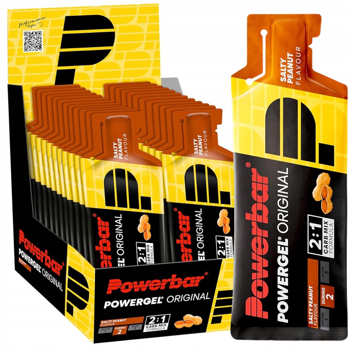 PowerBar PowerGel Original 24x41 Balíček gelů Salty slaný karamel