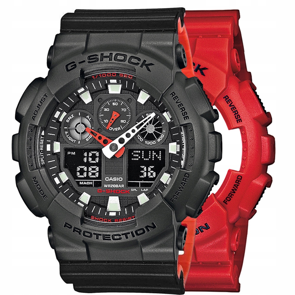 Hodinky Casio G-Shock Set GA-100B-4AER Bezel 10467795 Řemínek 10577142 20