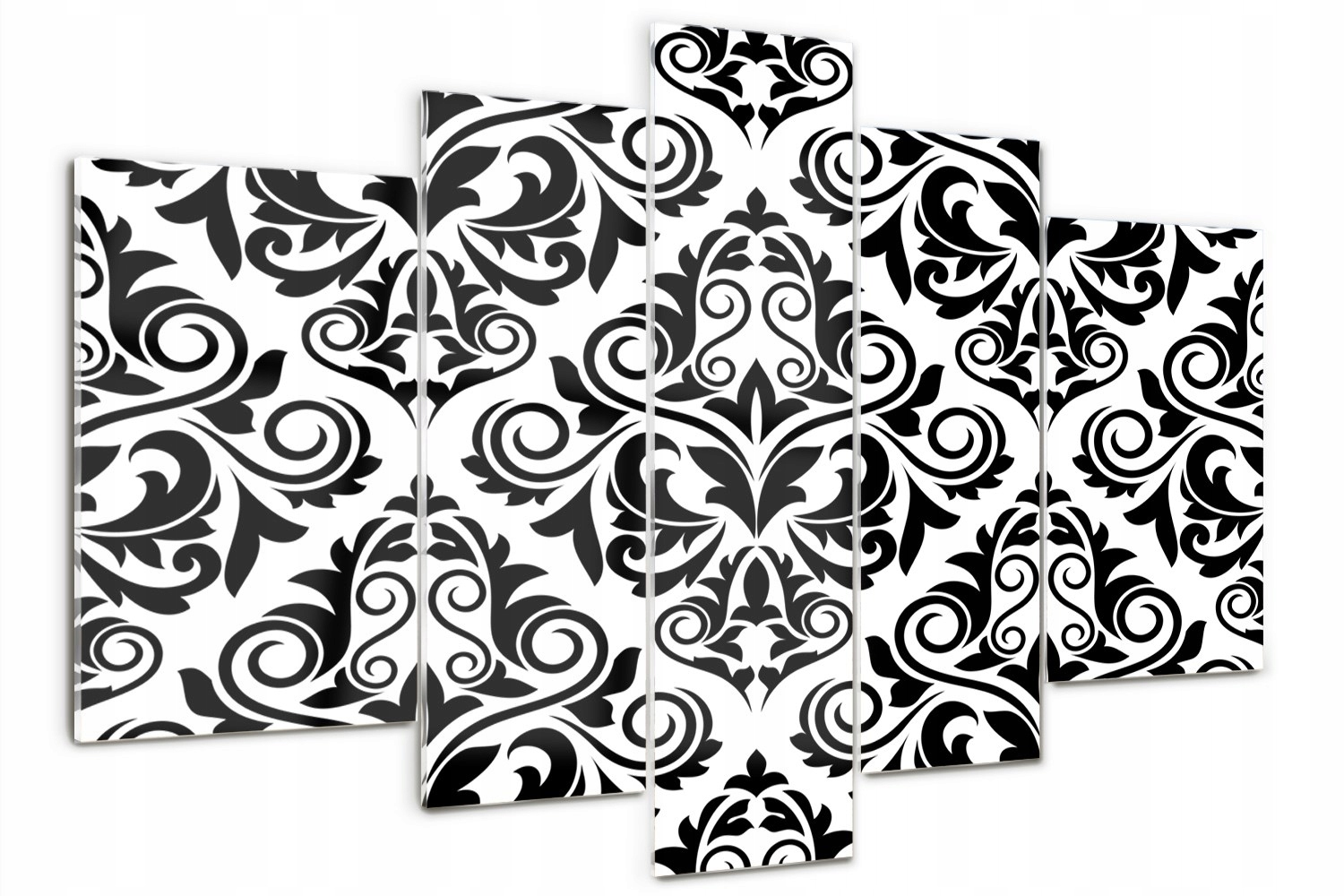 Skleněný triptychový obraz do ložnice Ornamenty pozadí