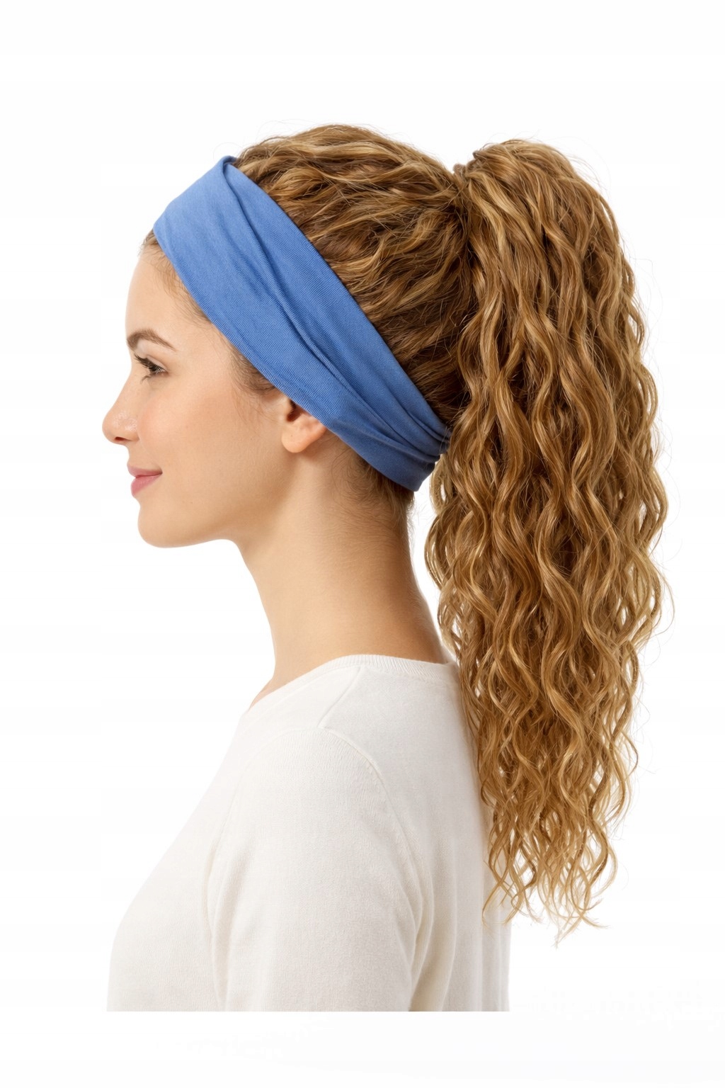 Připínací poník dlouhý vlnitý Leeds latten lehký 40 cm -Nessaja wigs