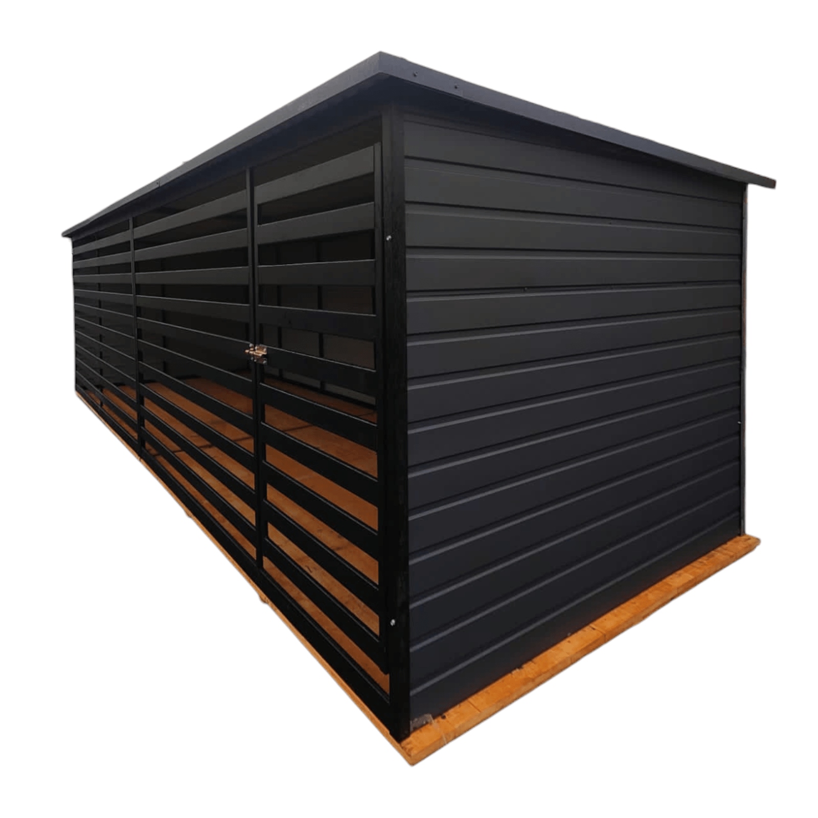 Levně Kotec, box pro psa 5×2 m, bezpečná, objemná, pevná konstrukce, grafit matná