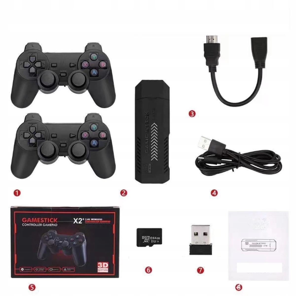 Retro konzole X2 Hdmi Game Stick 64 Gb 30 tisíc her