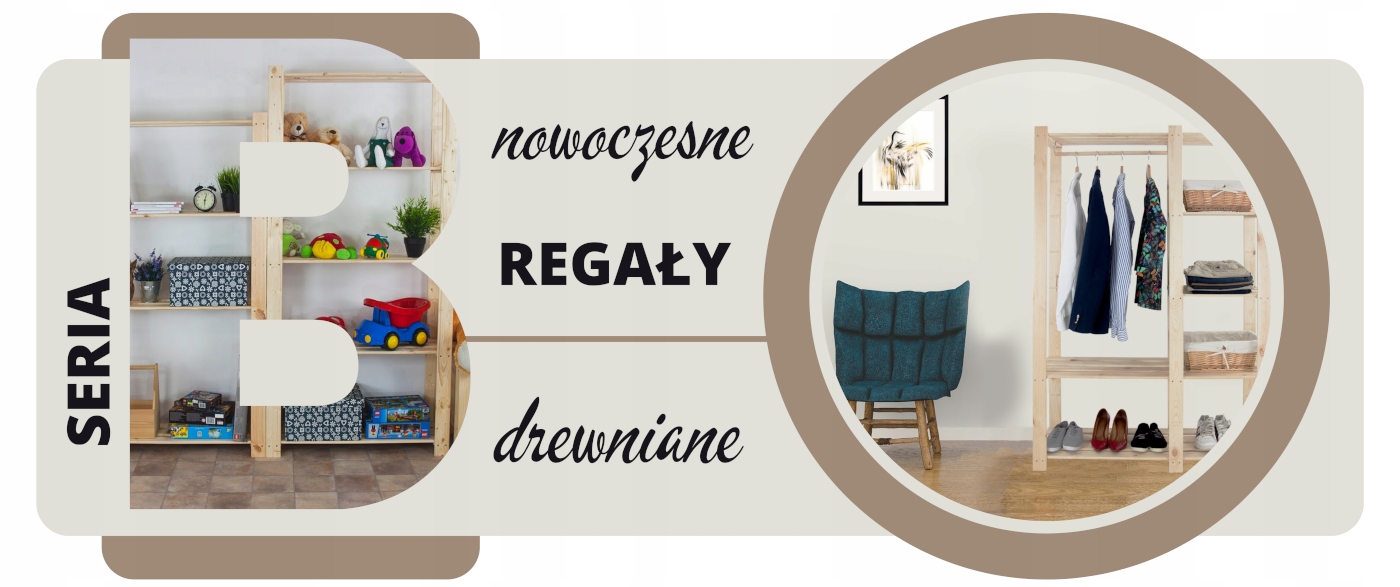 Regał stojak drewniany zabawki 150X80X28 4p Materiał wykonania regału drewniany