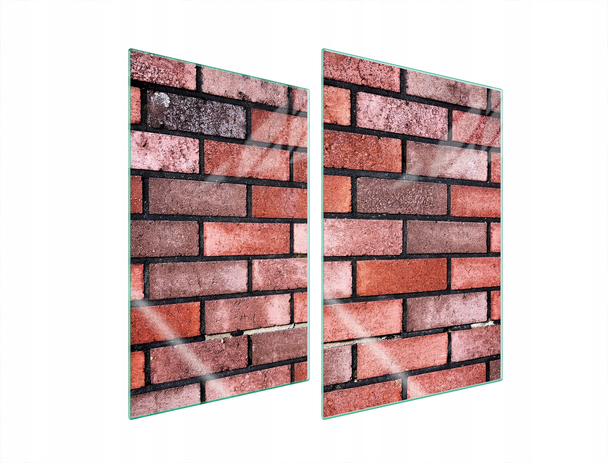 Skleněná Ochranná Deska Do Kuchyně 2x35x52 Cihlové Tvrzené Sklo