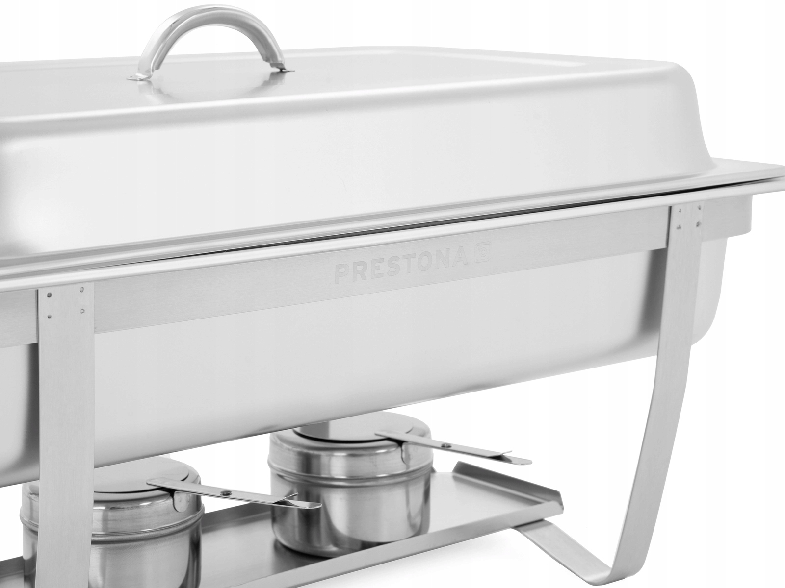 Podgrzewacz GN 1/1 gastronomiczny 9L PRESTONA do serwowania potraw Kolor srebrny