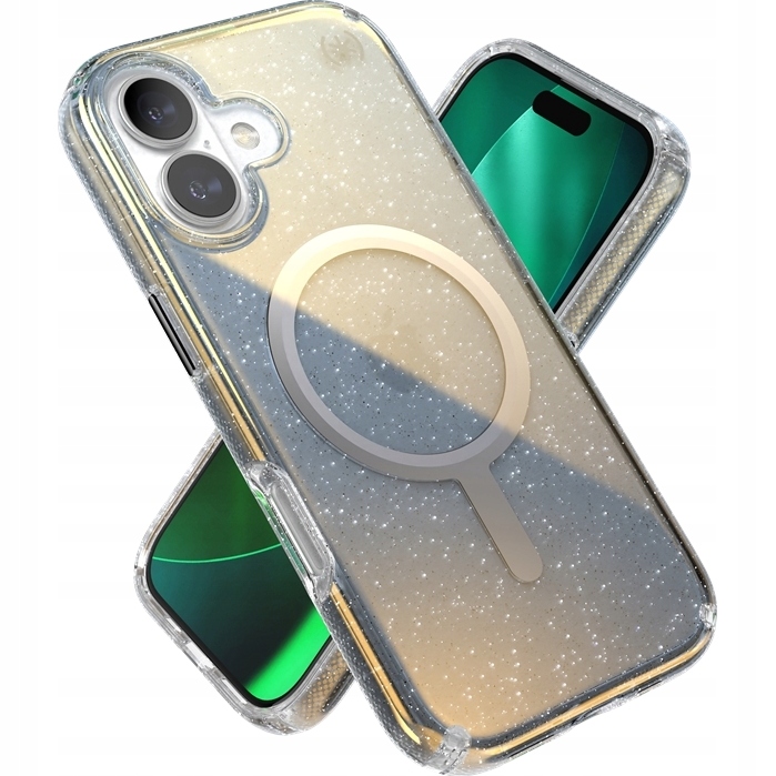 Etui Speck Presidio Lux do iPhone 17 MagSafe Kobiece Brokatowe Plecki