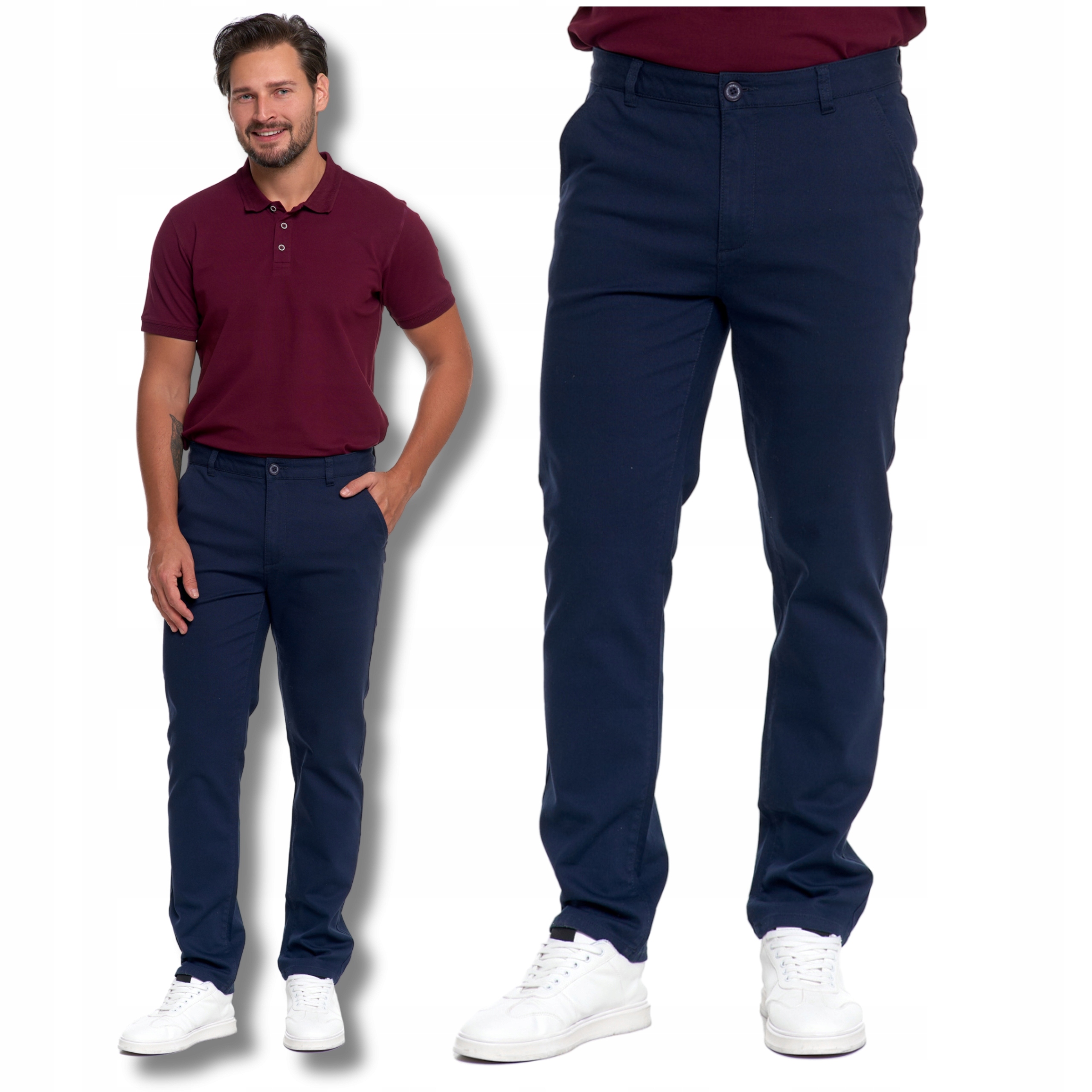 Pánské Kalhoty Elegantní chino kalhoty Rovné nohavice Módní Bavlna Moraj vel. 33