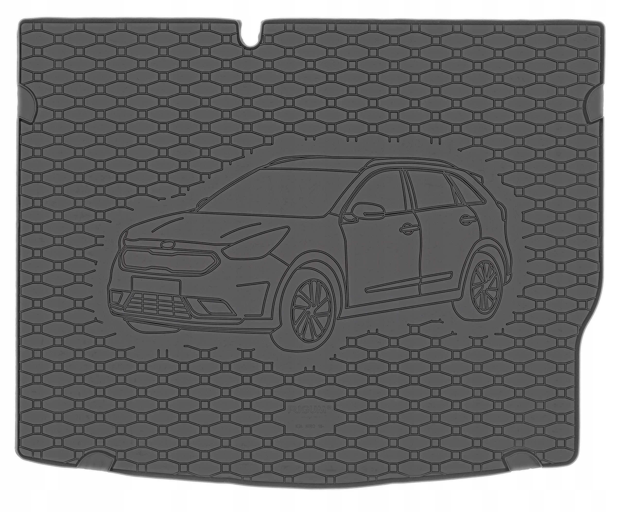 Коврик к багажника Ньюстайлинг резина 815023