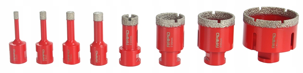 WIERTŁO WOLFRAMOWE OTWORNICE DIAMENTOWE PŁYTEK Średnica 6 mm