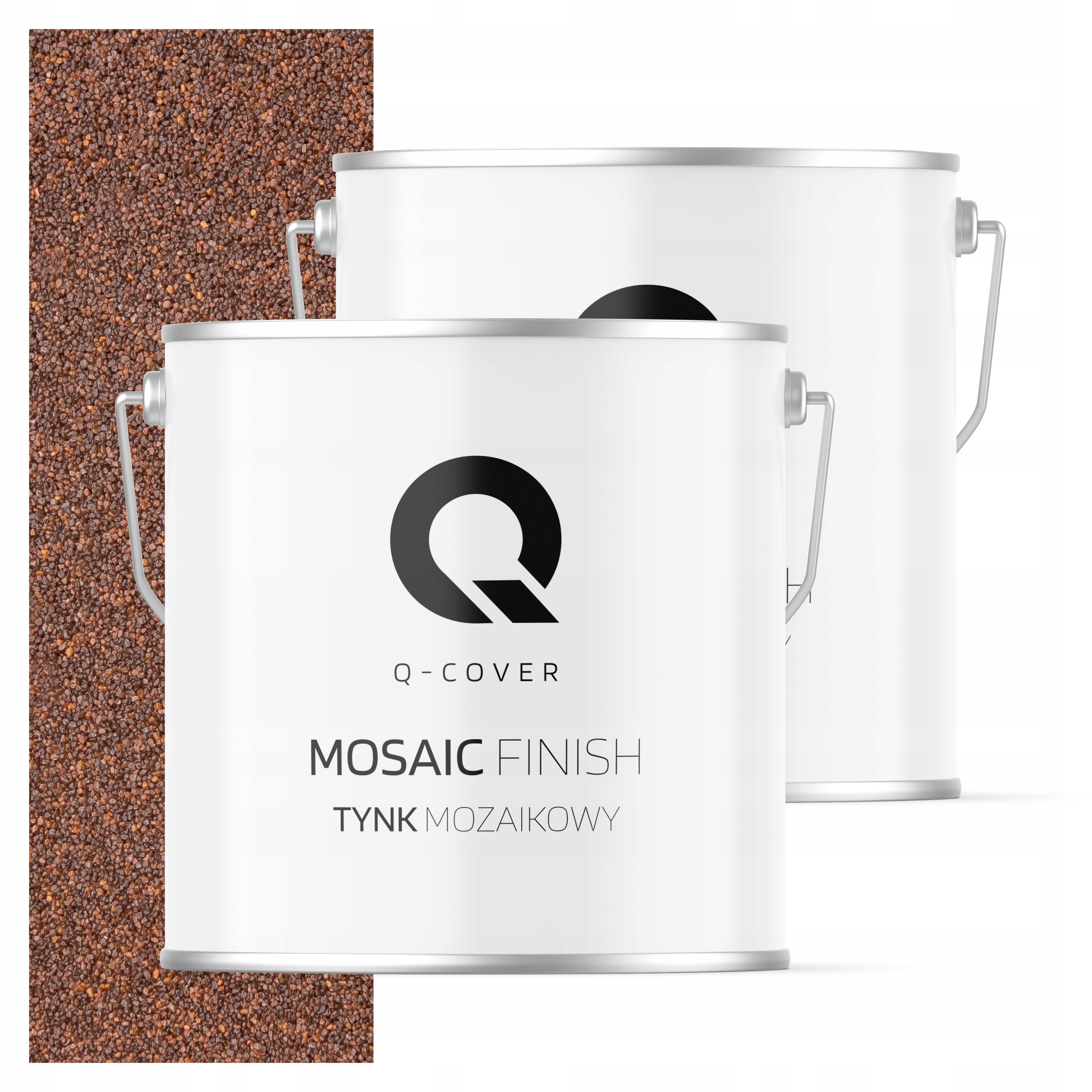 Mozaiková Omítka Mozaika 7KG Hnědá Tmavá M72 Ozdobná Pryskyřičná Fasáda