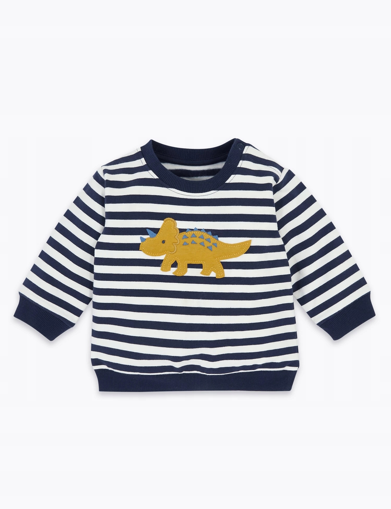 

M&s Bluza w paski z Dinozaurem roz 90 cm