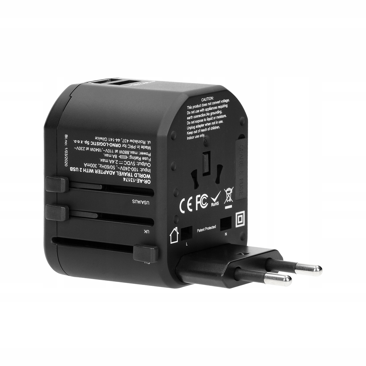 

Adapter Turystyczny Przejściówka 200 Krajów Orno
