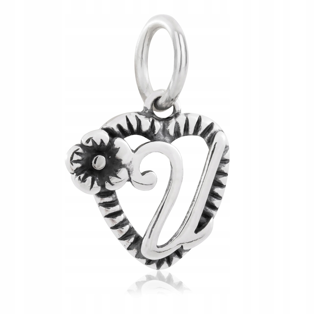 

Charms Zawieszka Koralik Litera U 925 Srebro SR26