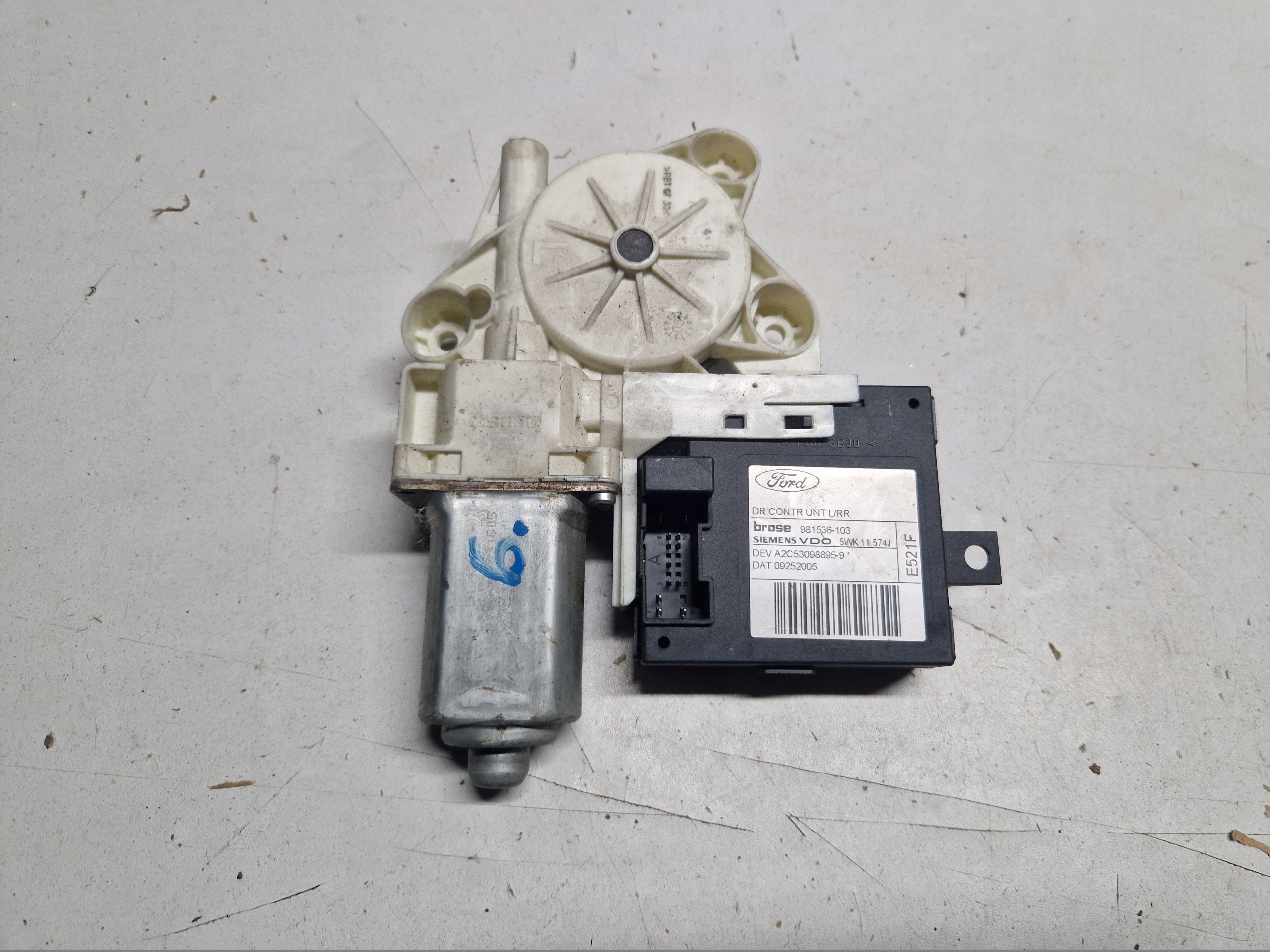 FORD C-MAX MK1 mini motor windows left rear part 981536-103