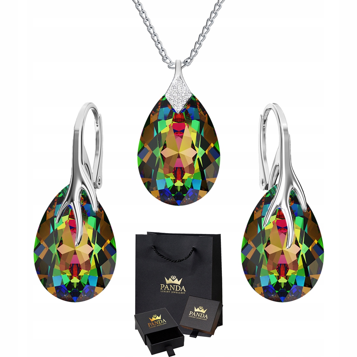

Komplet Biżuterii Pazur Swarovski Srebro Prezent