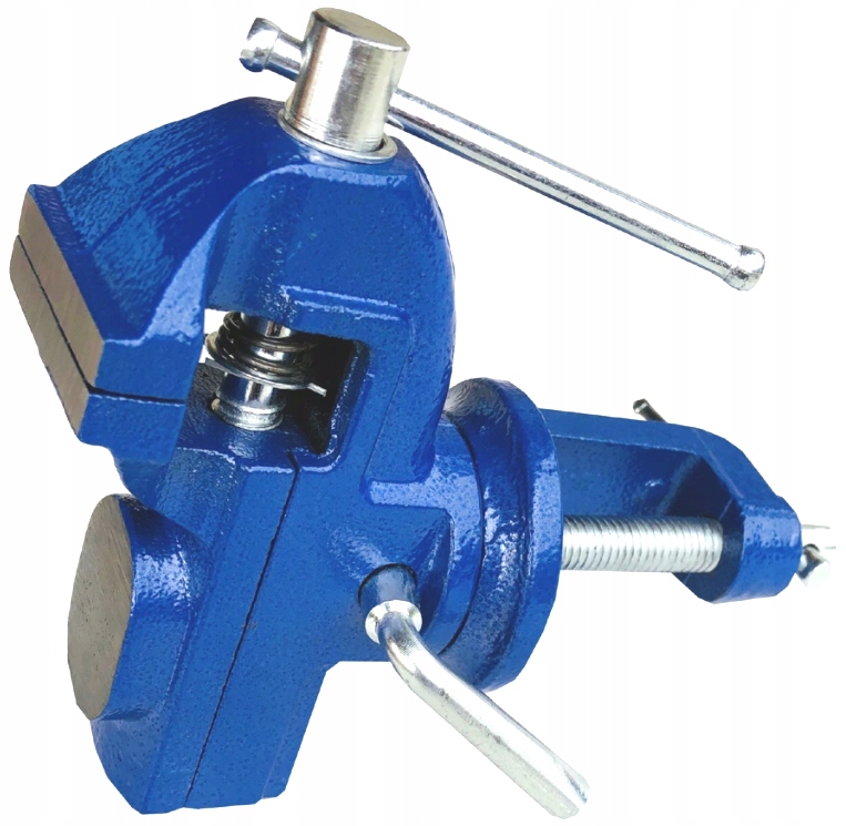 SOLIDNE IMADŁO ŚLUSARSKIE OBROTOWE 360° ŚCISK Z KOWADŁEM ŻELIWNE STOŁOWE Kod producenta 36038