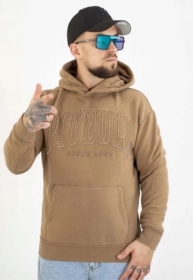 Mikina Pit Bull S Kapucí Orlando coyote hnědá